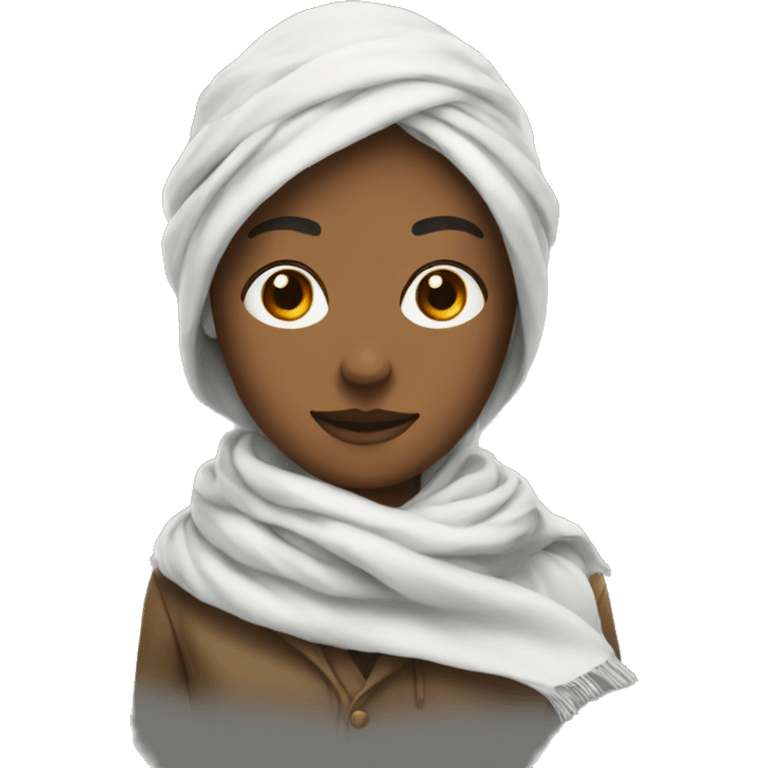 white scarf emoji