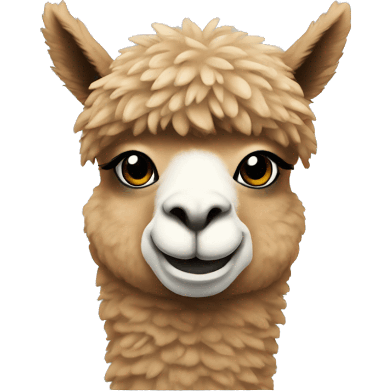 Alpaca wearing Sweatshirt  emoji