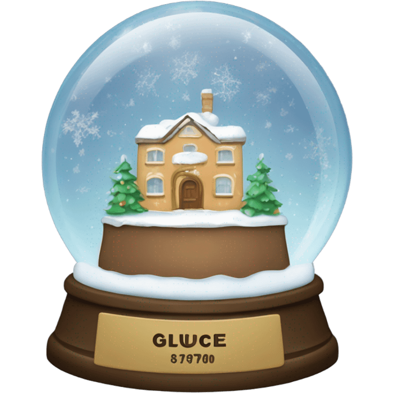 make a snowglobe and in it write giuca emoji