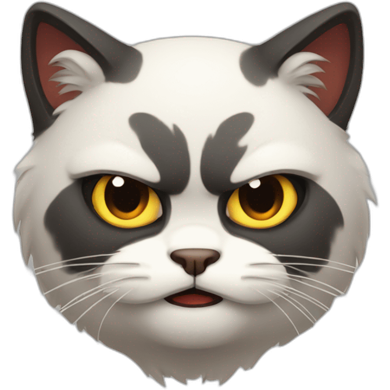 Cute angry cat emoji