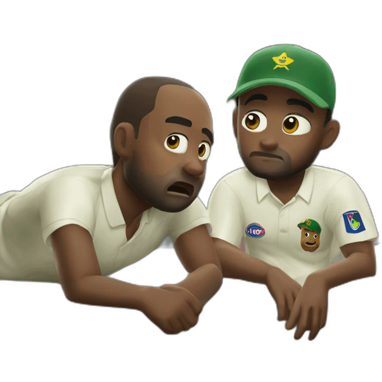 Bavuma sleeping and shakin al hasan seeing that in fear emoji