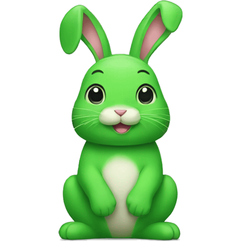 green bunny emoji