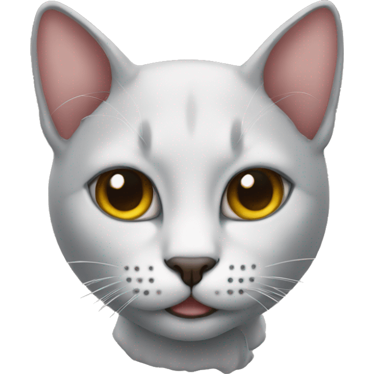 A cat with piercings  emoji