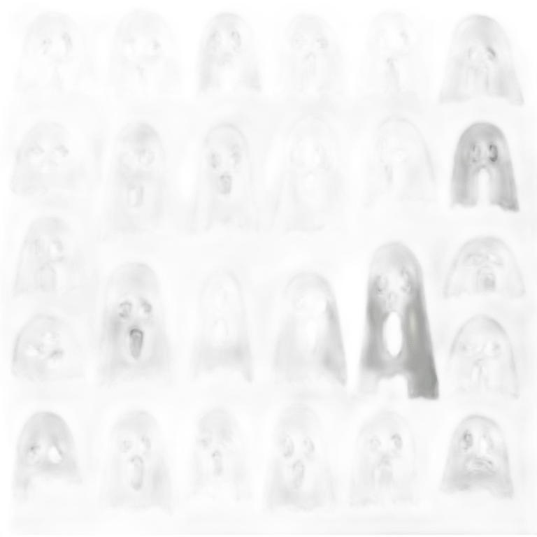 Ghost face maniac Black cloak white mask film scream emoji