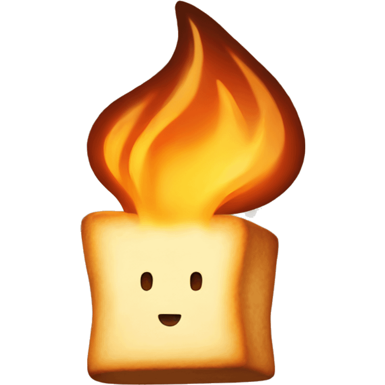 Toasted marshmallow emoji