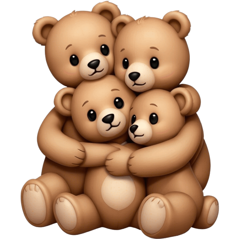  cute teddy bears hugging  emoji