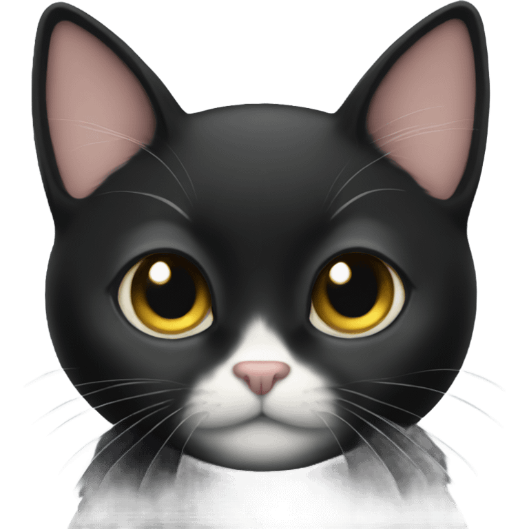 Angel black cat  emoji