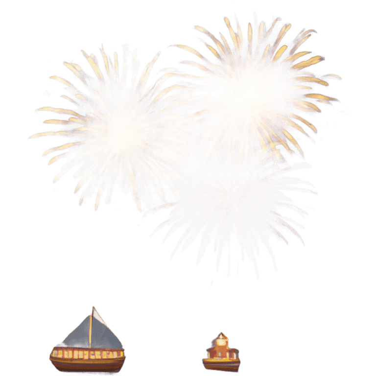 seaside fireworks emoji