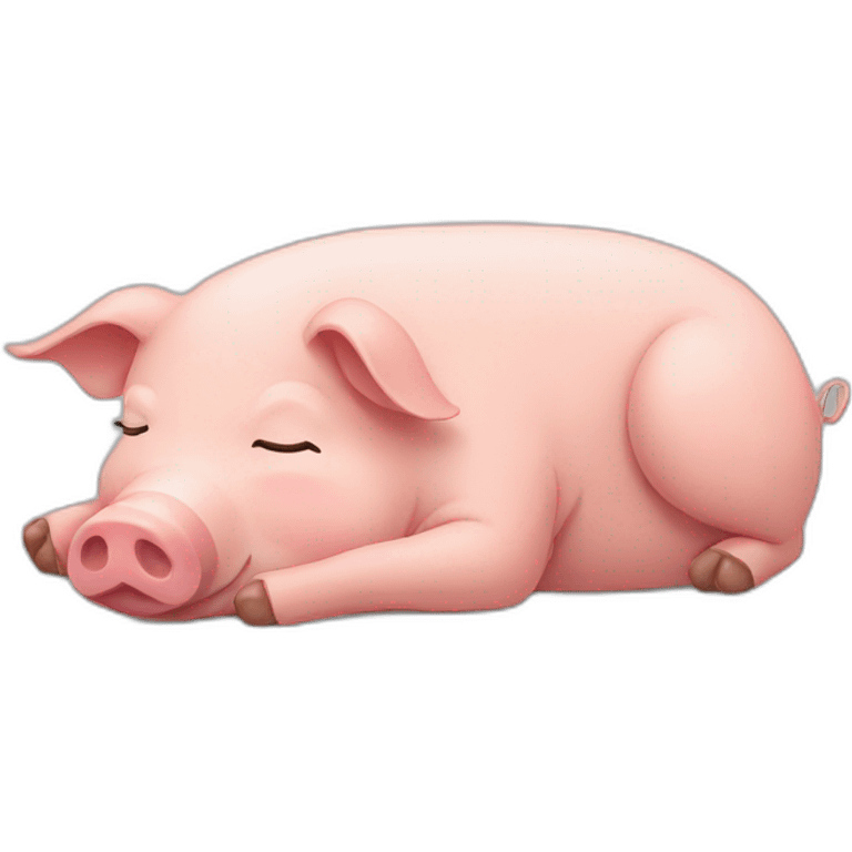 pig sleeping emoji