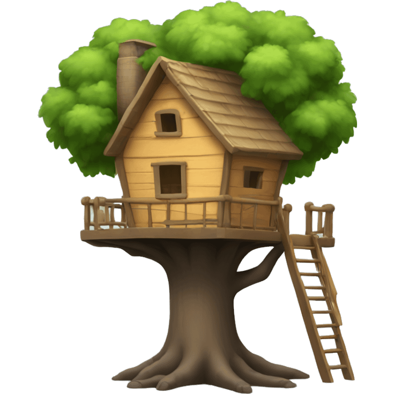 very simple tree house emoji