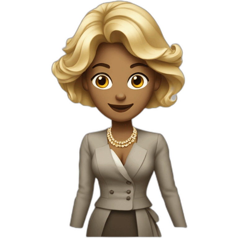 Rich woman in geneva emoji