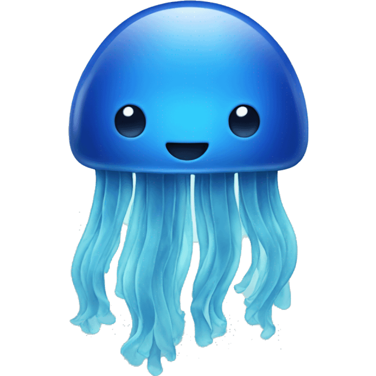 Blue jellyfish emoji