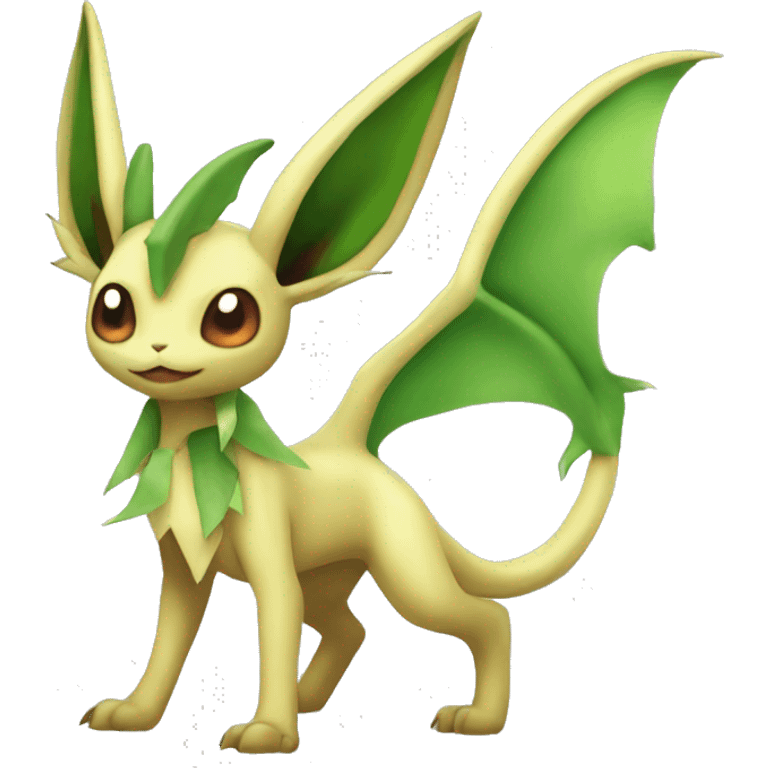 Leafeon-Flygon full body emoji