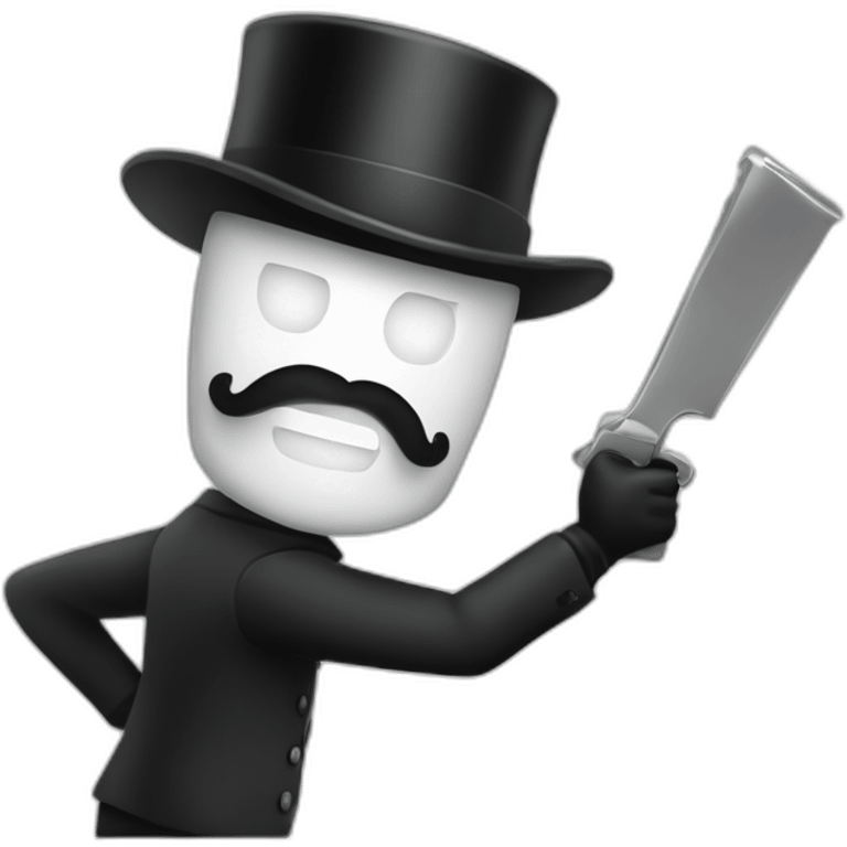 monopoly man as a robber emoji