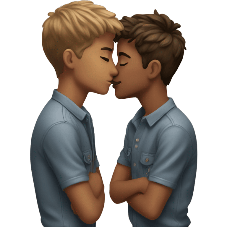 Two kissing twink boys emoji