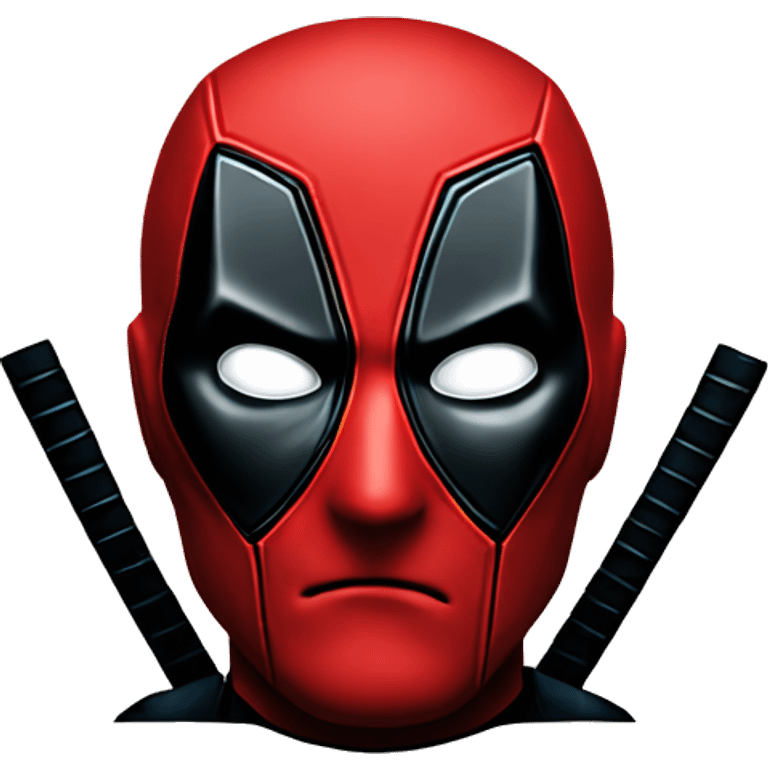 deadpool face in a circle emoji