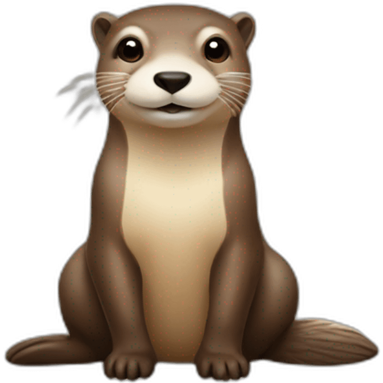 Loutre sur vache emoji