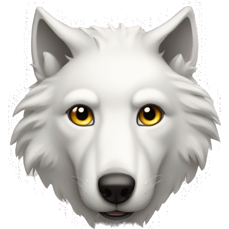 white wolf emoji