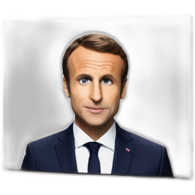 Macron on tv emoji