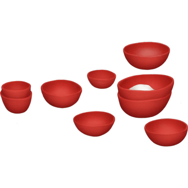 Red bowl for christmas  emoji