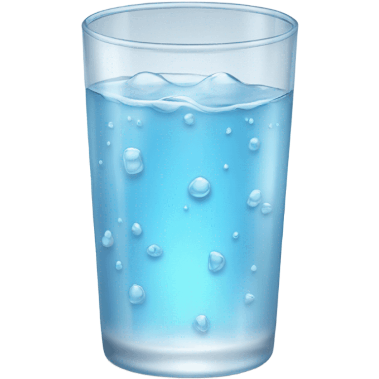 cold glass of water emoji