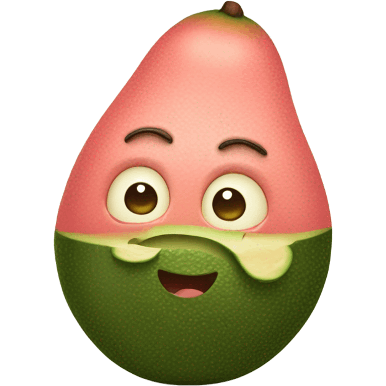 blushing avocado  emoji