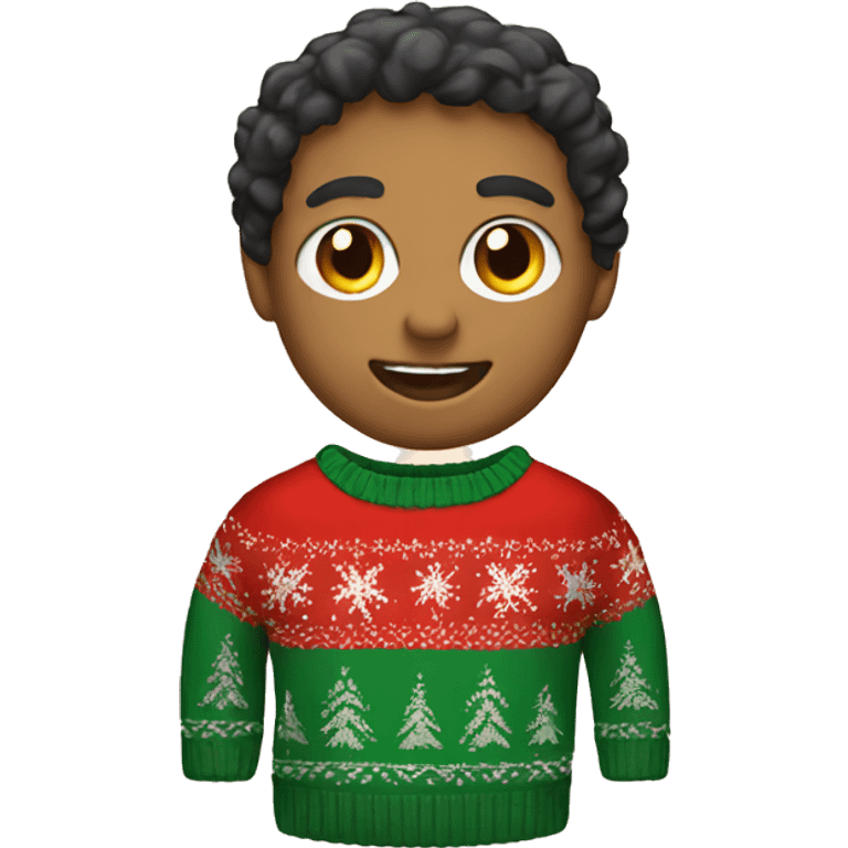 ugly christmas sweater emoji