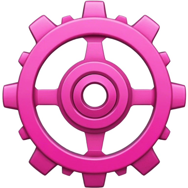 pink gear emoji