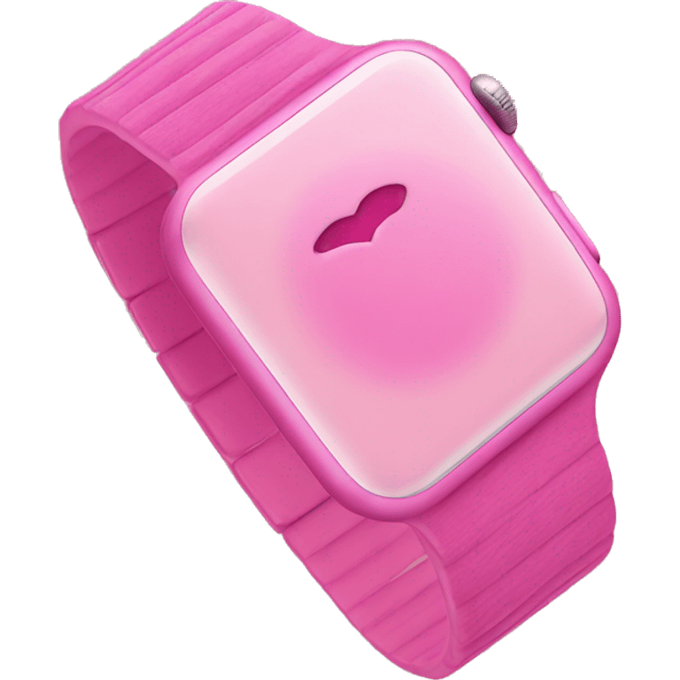 Pink Apple Watch  emoji