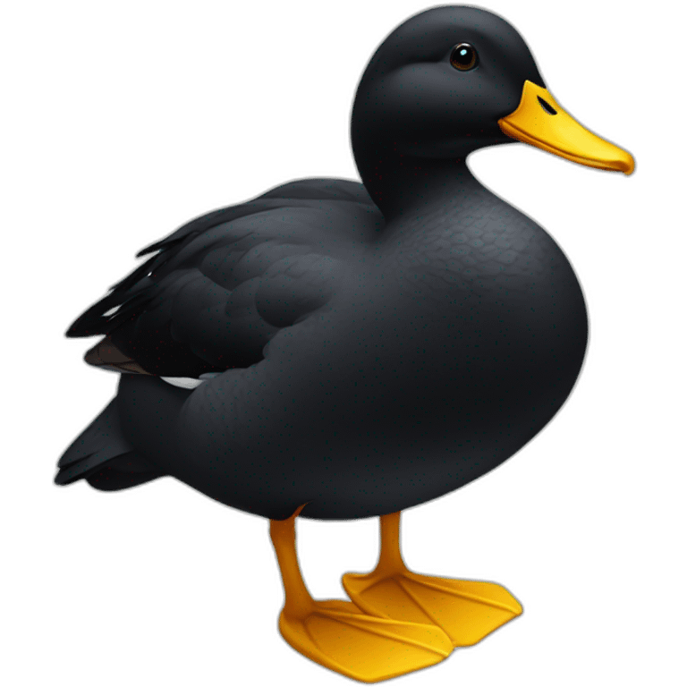 Black duck emoji