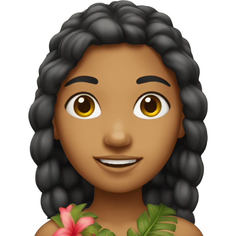 Hawaiian girl emoji