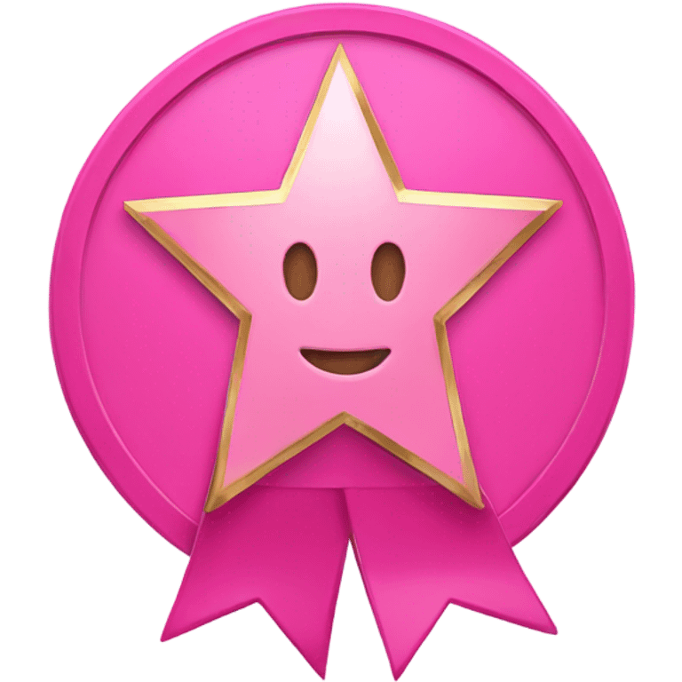 pink award plaque emoji