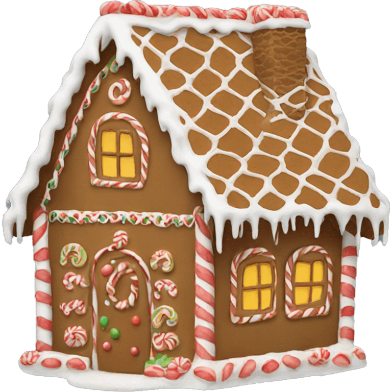 Gingerbread house emoji