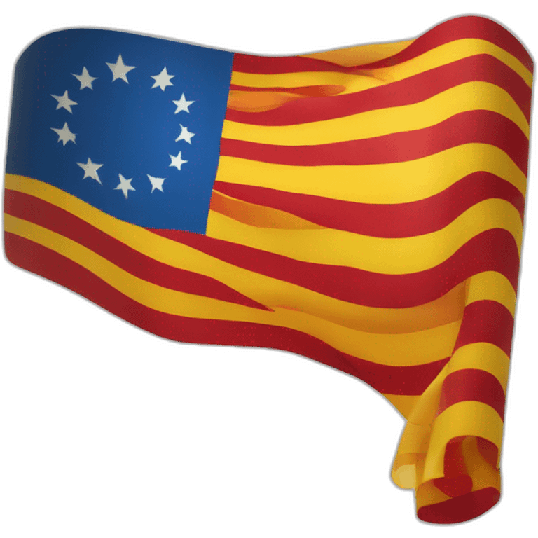 Bandera catalana, format rectangular en format de emblema digital icona horitzontal emoji