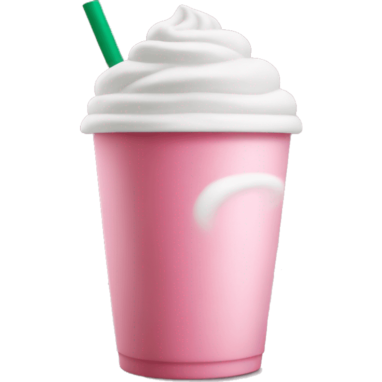 starbucks cup pink drink with cold foam emoji