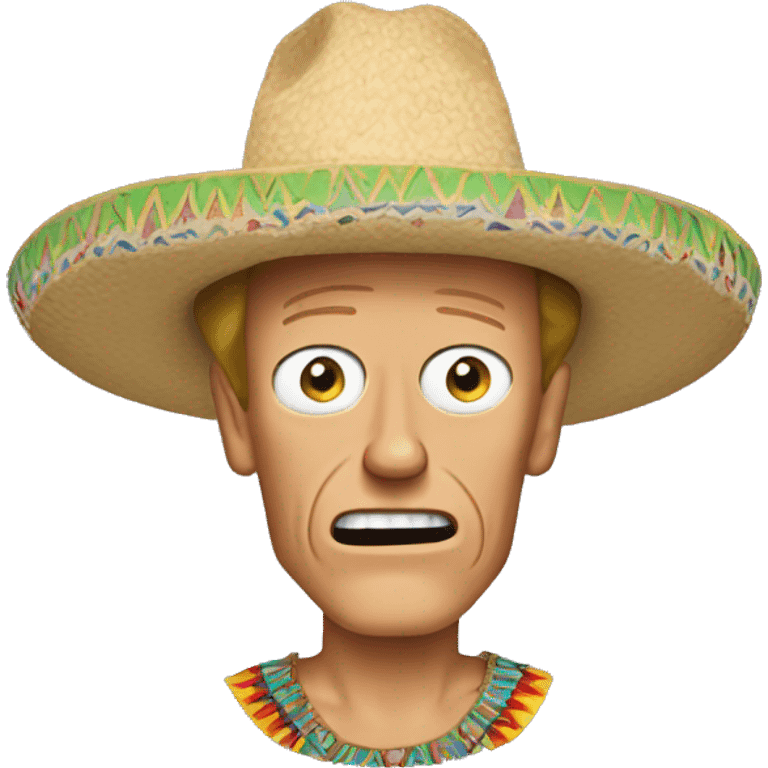 Beavis wearing a sombrero  emoji