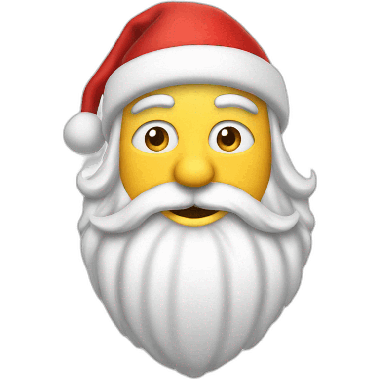 skiing father christmas emoji