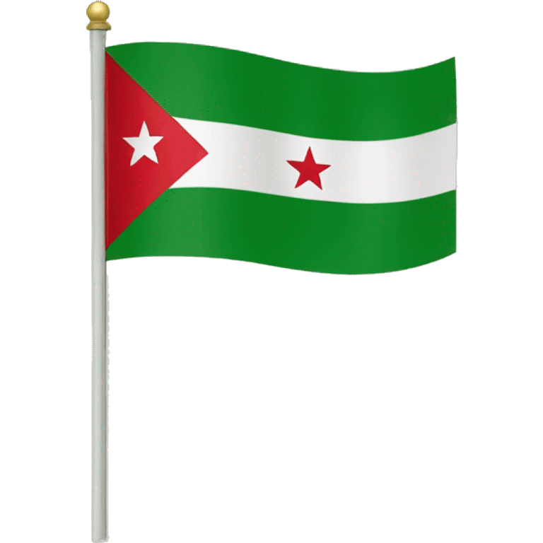 flag of Syrie Green version emoji