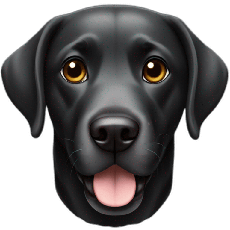 black labrador dog emoji