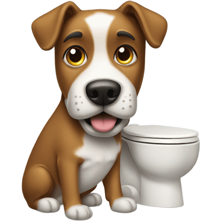 toliet dog emoji