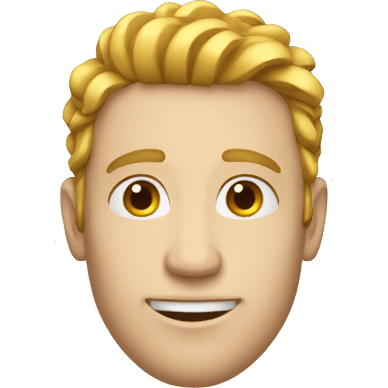 Guy with fair complexion king emoji