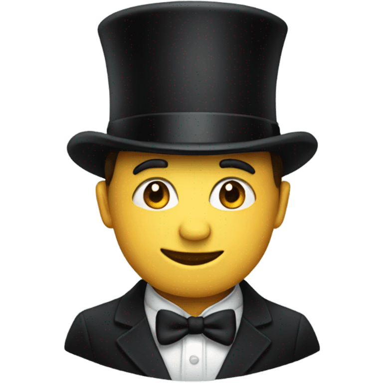 Person in a top hat emoji