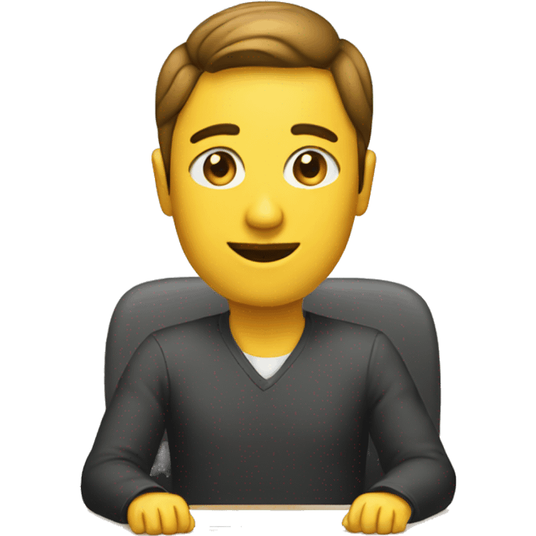 Person at a desk emoji