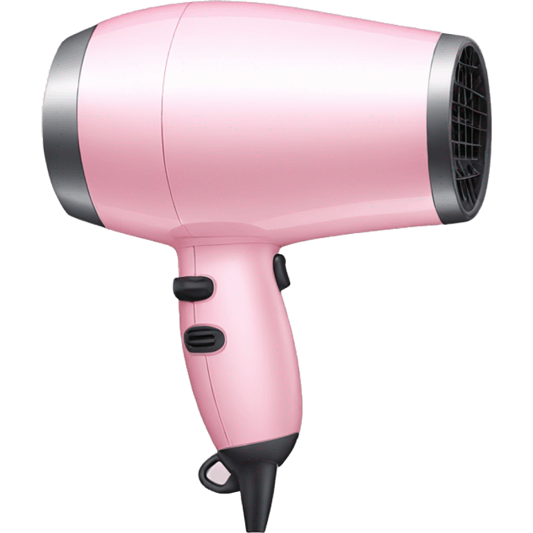 Light pink and white hair dryer emoji