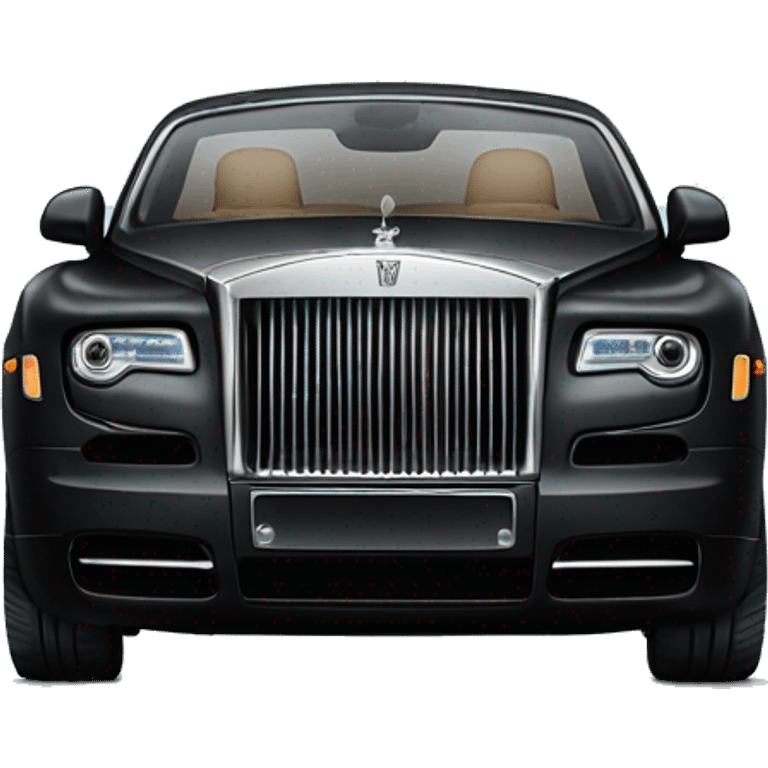 Black rolls royce isolated  emoji