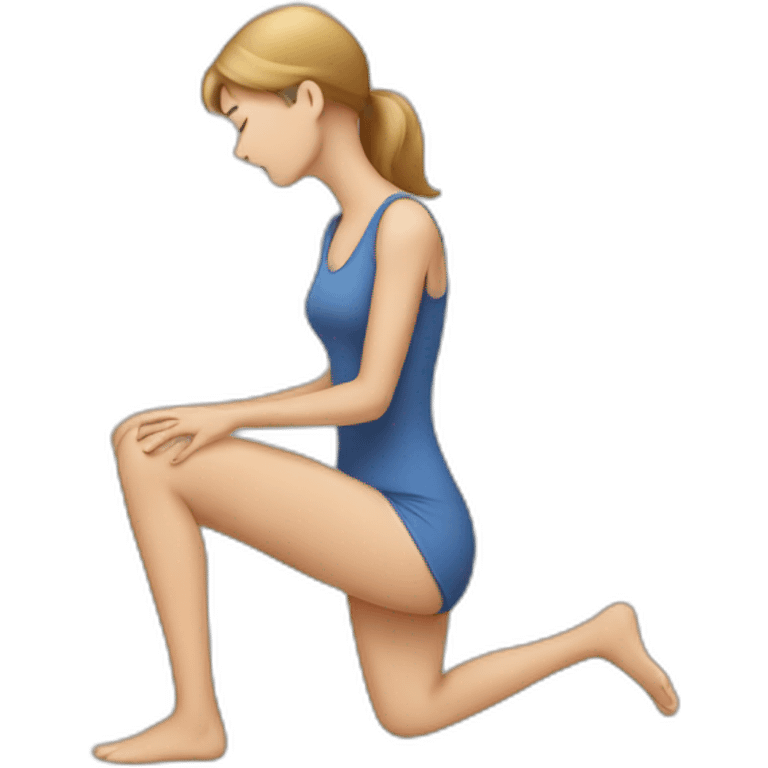 woman leg pain emoji