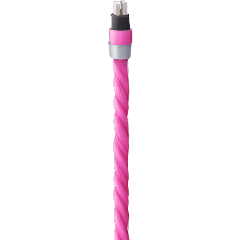 Pink fiber optic cable  emoji