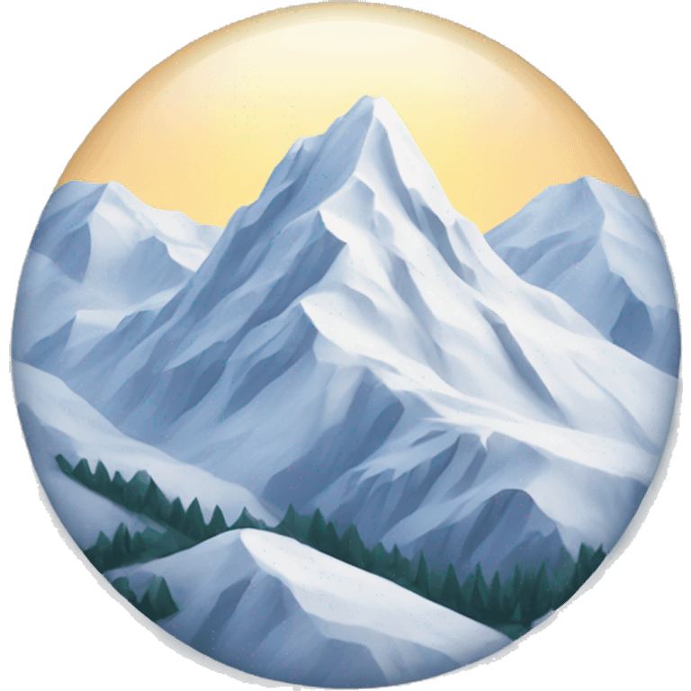 snowy mountain emoji