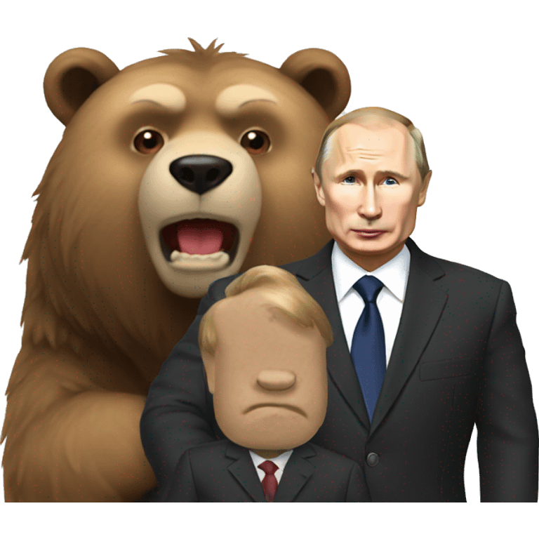 Putin with bear emoji