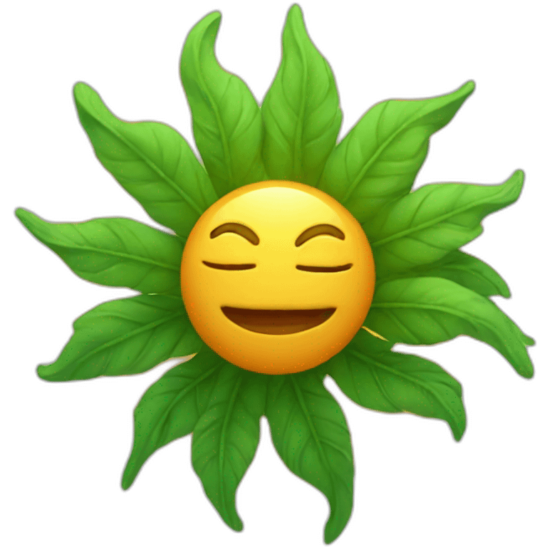 Stoned sun emoji